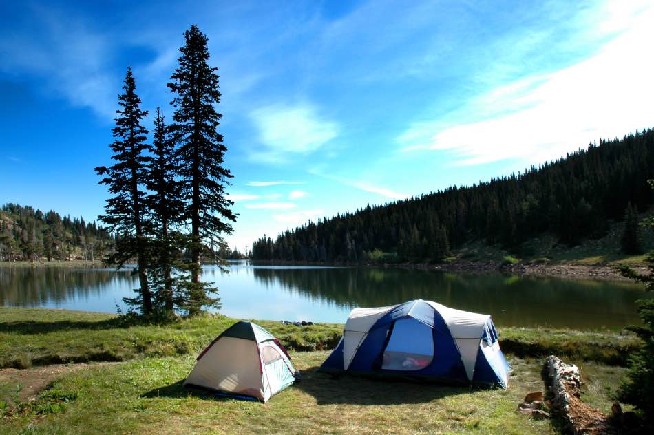 campeggiare in tenda